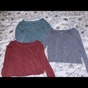 Pack of 3 American Eagle Soft & Sexy Comfortable Long Sleeves Size XS, 3 for $15